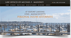 Desktop Screenshot of michaelmahoneylaw.com